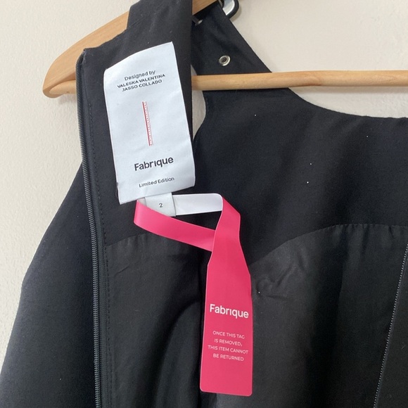 Valeska Valentina Jasso Collado w/ Fabrique Caspian Buckle Dress Wool Silk Blend - Picture 11 of 16